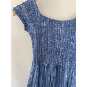 Bad of Gypsies Blue Maxi Dress with Pockets